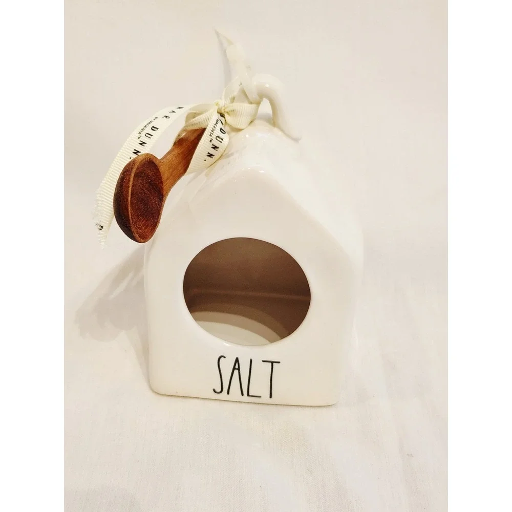 Rae Dunn Ceramic Salt Crock Cellar Salt Saut Pig